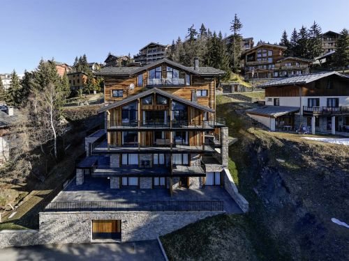 Chalet Appartement L'Orée du Bois met buiten-whirlpool - 14 personen Europa La Rosière